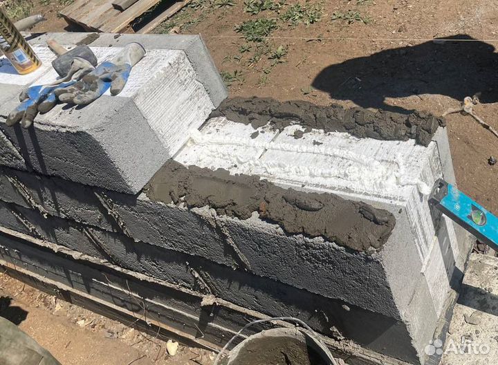 Теплоблок с фасадом. Расчёт быстро. Цена за куб