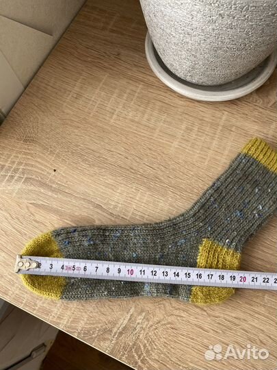 Носки ручной вязки шерстяные