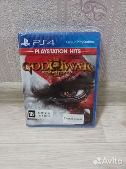 God of war 3 remastered PS4 (новый)