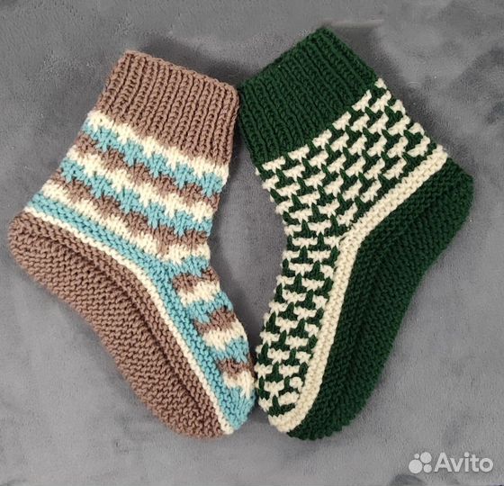 Носки-тапки вязаные