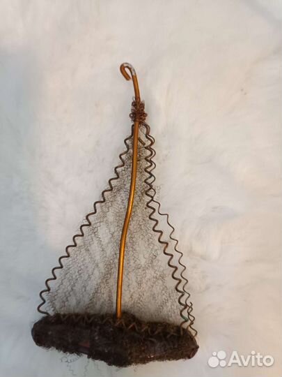 Елочная игрушка Парусник СССР Москабель 1940-е