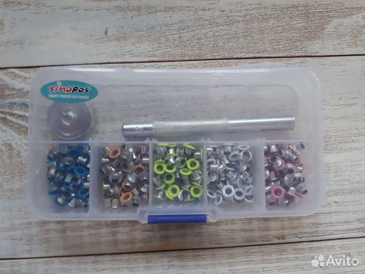 Установщик люверсов / люверсы 250 шт 03 мм