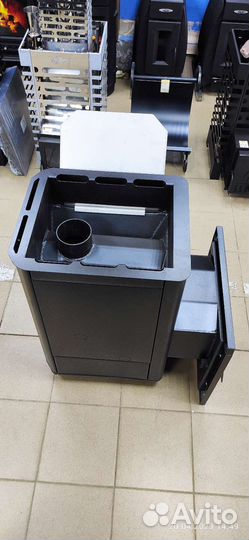 Печь для бани Варвара Паленица с правым Баком