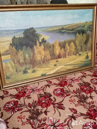 Картина масло холст, большая, природа
