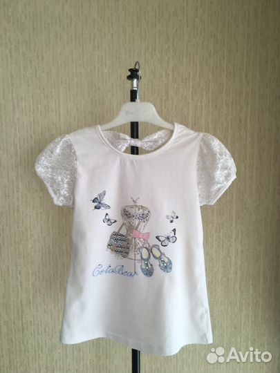 Футболка для девочки 116, 128, 134