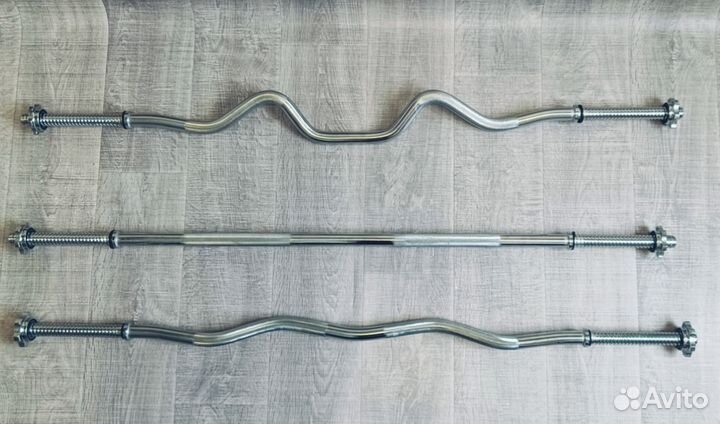 Гриф для штанги W-образный. 120 см