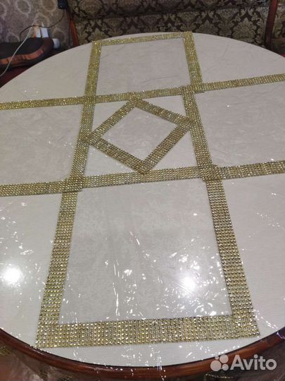 Силиконовая скатерть с кружевом