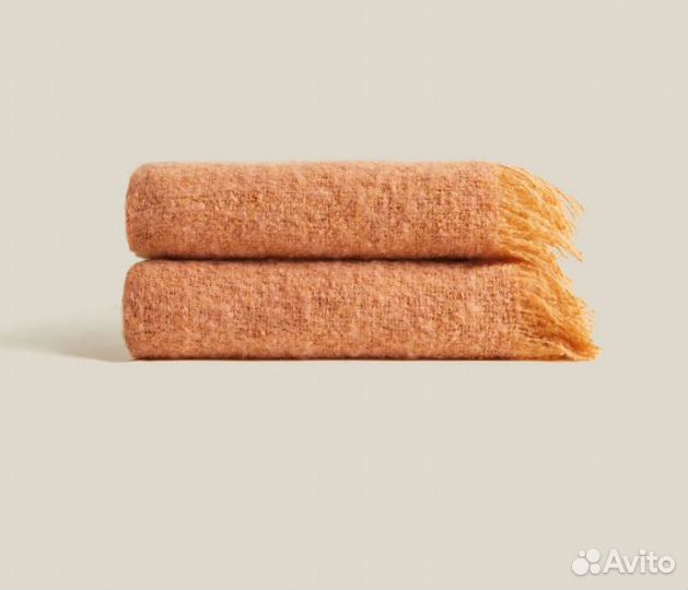 Плед-одеяло из петлевой пряжи