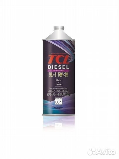 Масло TCL Diesel Fully Synth, DL-1, 5W30 1л