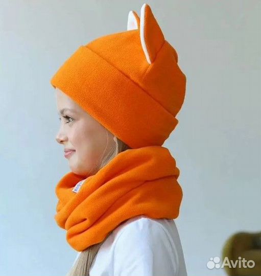 Шапка и снуд для девочки 46 48