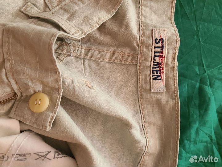 Брюки классические мужские. 100%лен