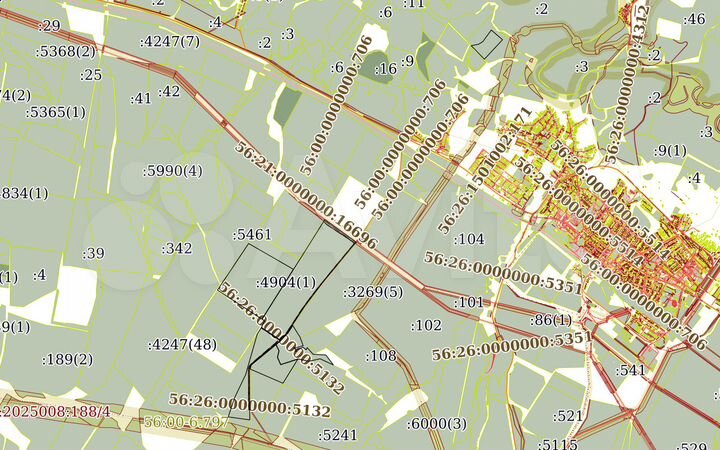 Участок 646,8 га (СНТ, ДНП)