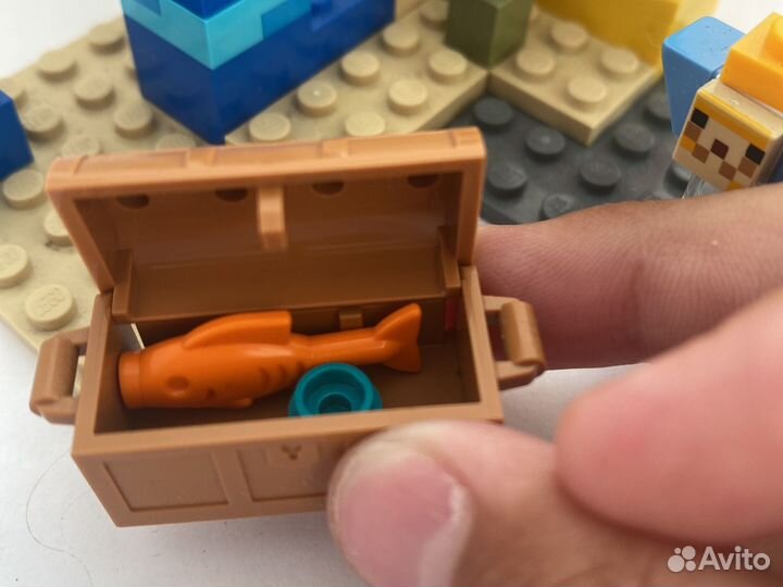 Lego minecraft кораловый риф 21164