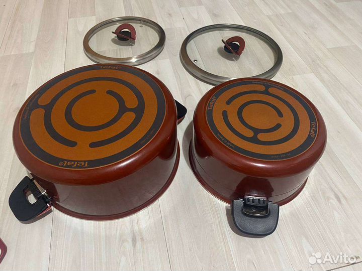 Кастрюля tefal новая складные ручки