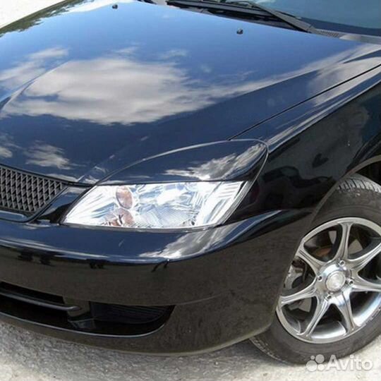 Ресницы передней оптики широкие Митцубиси Лансер 9