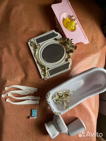 Мебель машинка и ванная для барби