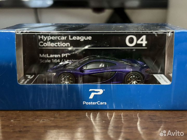 Коллекционная модель McLaren P1 purple 1:64