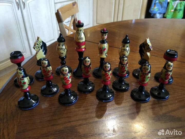 Шахматы сувенирные матрёшка 1977 год