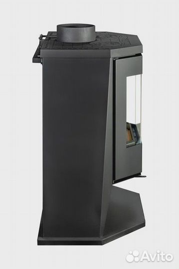 Печь-камин Бавария Панорама призма с плитой