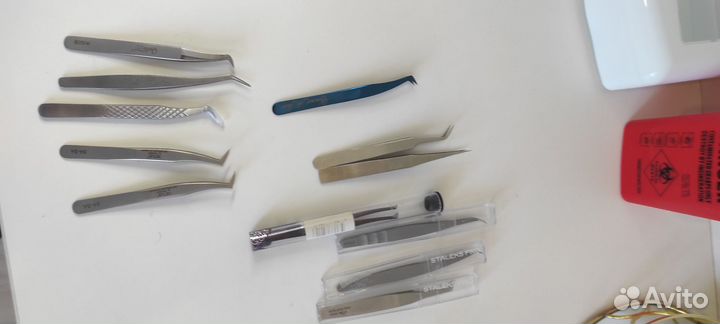 Пинцет для наращивания ресниц