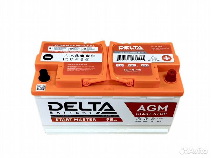 Акб Mercedes GL G Varta AGM (Delta) 95ач 850А
