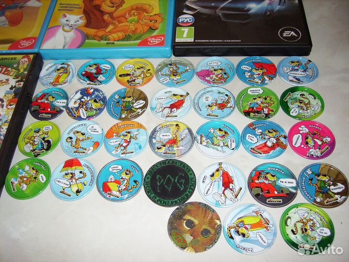 Мультфильмы,игры,наклейки,фишки 