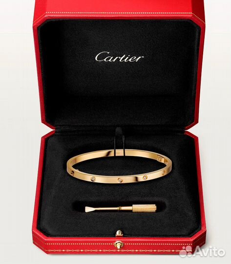 Браслет Cartier Love small model yellow gold 10 di