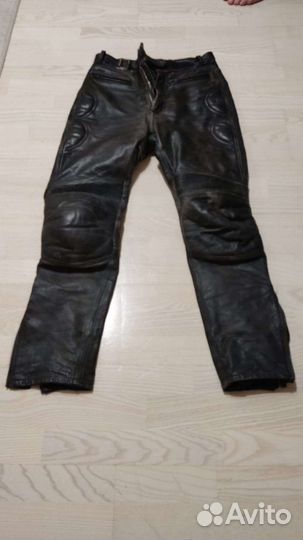 Мотоштаны кожаные мужские