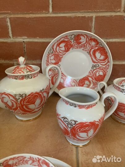 Сервиз чайный роза лфз СССР