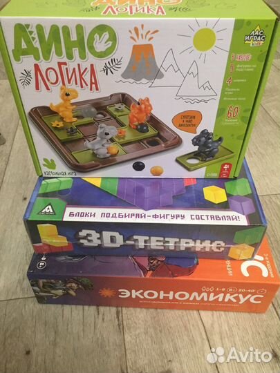 Настольная игра Экономикус, Дино Логика, 3Д-тетрис