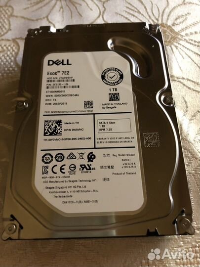 Жесткие диски Seagate, WD, Dell 500gb 1тб 3тб 6тб