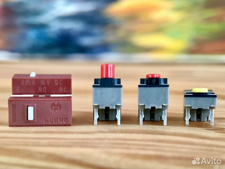 Микропереключатели бесшумные Kailh Huano