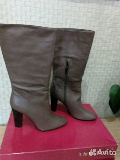 Кожаные сапоги