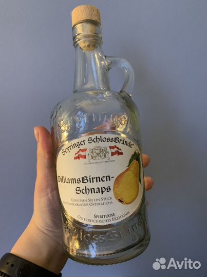 Фигурная бутылка из-под шнапса