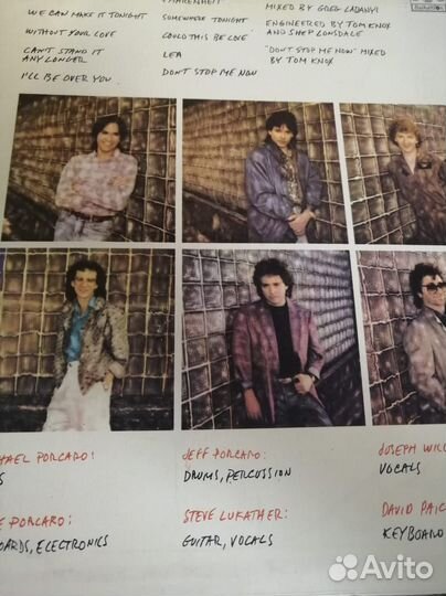 Винтажная виниловая пластинка LP Toto Fahrenheit