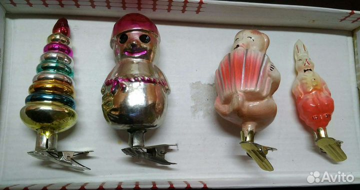 Ёлочные игрушки на прищепке