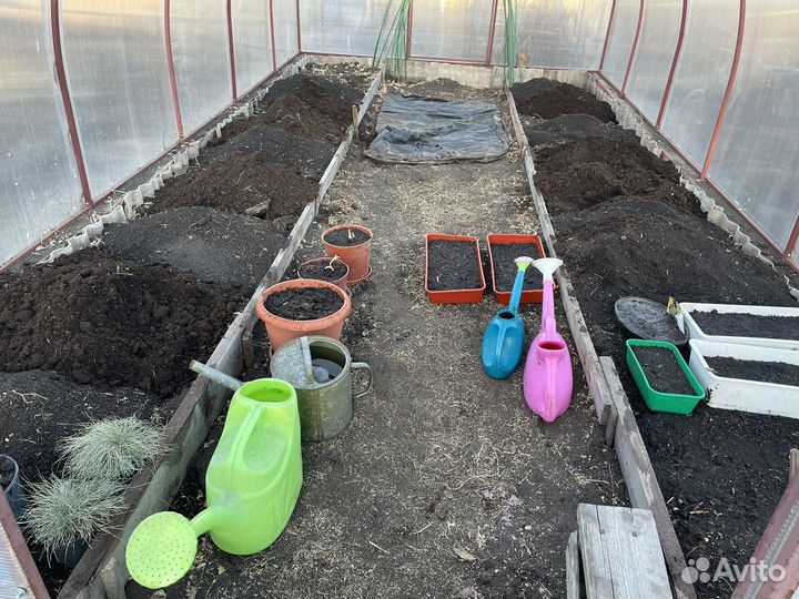 Перегной и чернозем в мешках