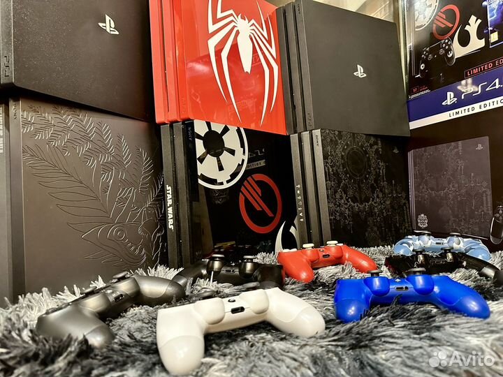 Sony Playstation Limited PS4 PRO 1 Tb + 200 игр