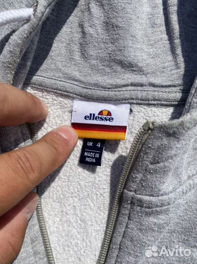 Укороченое Кроп Худи Ellesse с лампасами