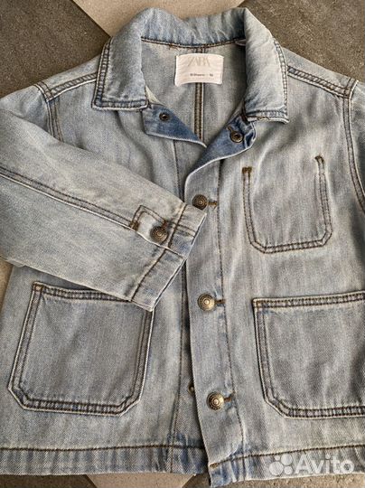 Джинсовая куртка zara 92
