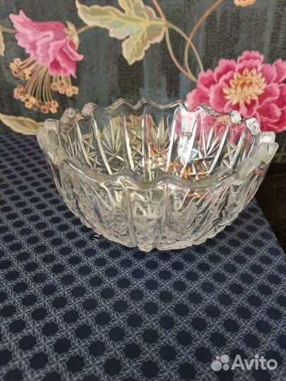 Салатник хрустальный