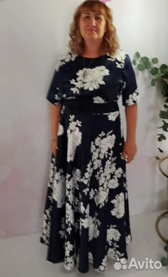 Вечернее платье в пол 52 54 размер