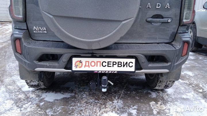 Фаркоп на Niva Travel / Chevrolet Niva под квадрат