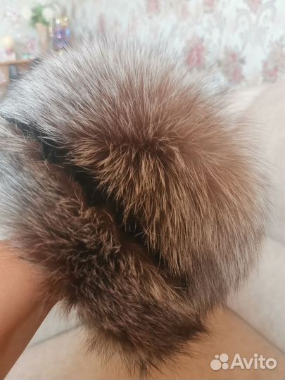 Шапка женская из песца