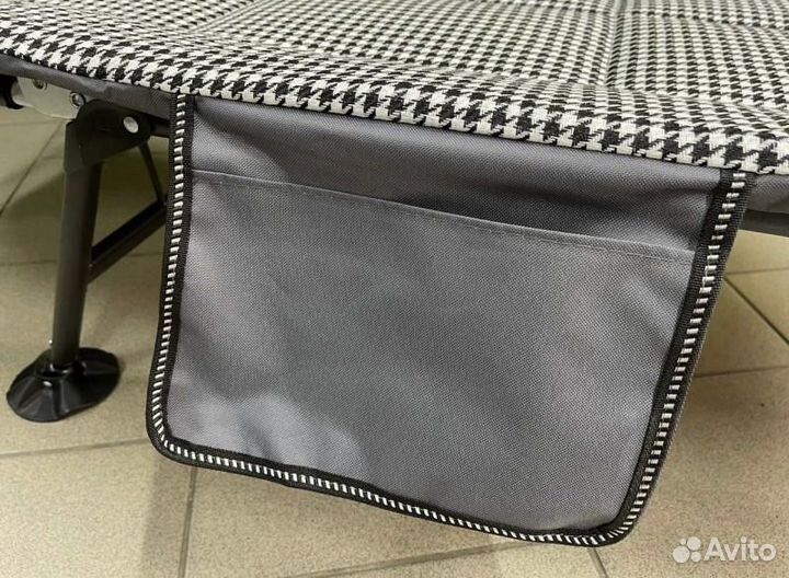 Раскладушка с регулируемой спинкой туристическая