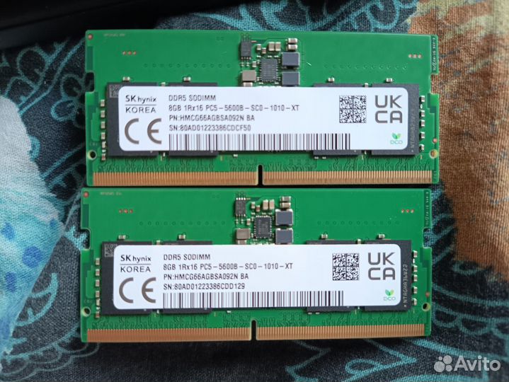 Hynix DDR5 sodimm 8 Gb 5600 Mhz original