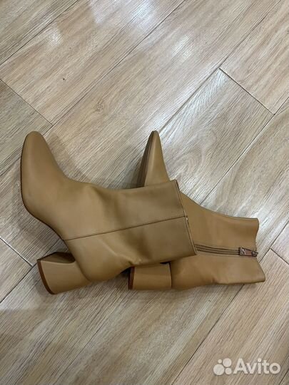 Новые ботильоны, zara,натуральная кожа,38