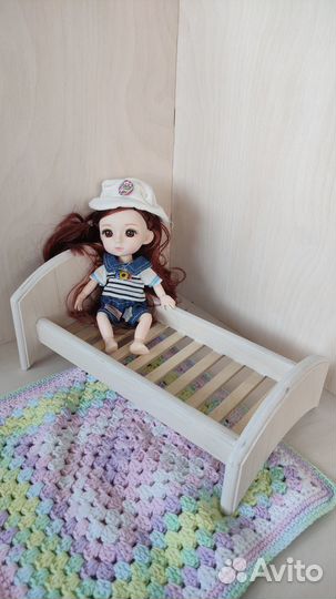 Кроватка для кукол до 20 см