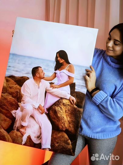 Портрет. Печать на холсте. Подарок