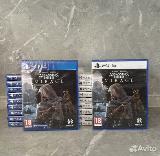 Assassins creed mirage PS4/PS5 новые диски